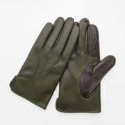 OB10248M8 MEN レザーグローブ タッチパネル対応 カーキ