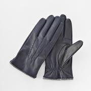 PL10104M8 MEN レザーグローブ タッチパネル対応 23cm ネイビー