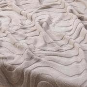 プレミアムマイクロファイバー 立体模様毛布 ビッグハーフ 毛布 ゼブラBE