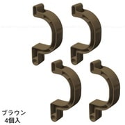 30831 [クレセント錠 回転ストッパー 4個セット ブラウン]