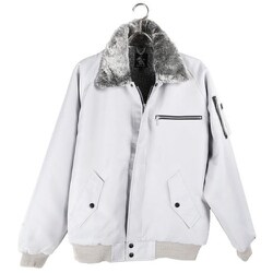 19500 [カットビブルゾン シルバーグレー M]
