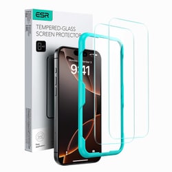 Tempered-Glass Screen Protector for iPhone 16 Pro Max Clear - 2 Pack [iPhone 16Pro Max専用 強化ガラスフィルム 簡単取り付けツール付き9H硬度 軍事規格飛散防止力 全面カバー保護 HD 耐傷性]