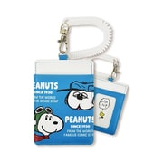 SPZ-3736 PEANUTS シングルパスケース スヌーピー コンビフェイス ブルー