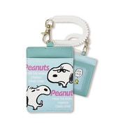 SPZ-3738 PEANUTS シングルパスケース スヌーピー コンビフェイス グリーン