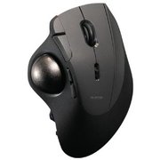 トラックボールマウス ＜ 有線 / 無線 / Bluetooth ＞ 静音 マウス ベアリング 10ボタン チルトホイール付 親指 乾電池式/充電式選択可 2年保証 IST PRO ブラック M-IPT10MRSBK
