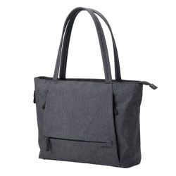 BM-OFTBL01BK [トートバッグ 肩掛け バッグ 12L ファスナー付き 撥水加工 15.6インチノートPC収納 A4 対応 ボトルホルダー付き キャリーオン対応 off toco ブラック]