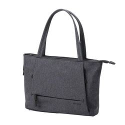 BM-OFTBM01BK [トートバッグ 肩掛け バッグ 8L ファスナー付き 撥水加工 14インチノートPC 収納 A4 対応 ボトルホルダー付き キャリーオン対応 off toco ブラック]