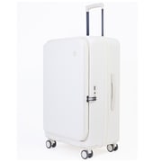 スーツケース ハードタイプ 旅行日数目安:8~9泊 86L/拡張時98L TSAロック搭載 ミルキーホワイト TIERRAL TOMARU 2.0 L MILKY WHITE