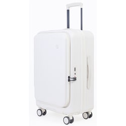 スーツケース ハードタイプ 旅行日数目安：4～5泊 53L/拡張時61L TSAロック搭載 ミルキーホワイト TIERRAL TOMARU 2.0 S+ MILKY WHITE