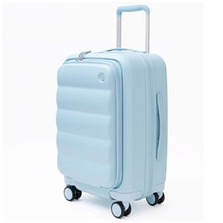スーツケース ハードタイプ 旅行日数目安：2～3泊 35L/拡張時42L TSAロック搭載 機内持ち込み可 アクアブルー TIERRAL PUFFER S AQUA BLUE
