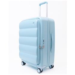 スーツケース ハードタイプ 旅行日数目安：6～7泊 63L/拡張時74L TSAロック搭載 アクアブルー TIERRAL PUFFER M AQUA BLUE