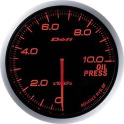 日本精機 Defi（デフィ） メーター Defi-Link ADVANCE BF 油圧計 アンバーレッド DF10202