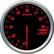 日本精機 Defi(デフィ) メーター Defi-Link ADVANCE BF タコメーター 80φ 9000rpm アンバーレッド DF10902