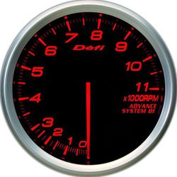 日本精機 Defi（デフィ） メーター Defi-Link ADVANCE BF タコメーター 80φ 11000rpm アンバーレッド DF11002