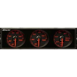 日本精機 Defi（デフィ） メーター DIN-Gauge Style21 赤指針/黒文字板/赤照明 DF14404