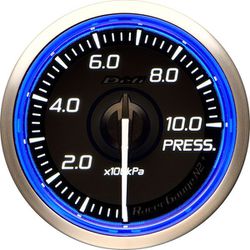 日本精機 Defi（デフィ） メーター Racer Gauge N2 Plus 52φ 圧力計 ブルー DF19201