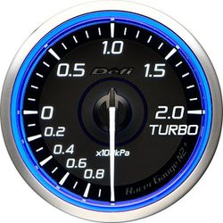 日本精機 Defi（デフィ） メーター Racer Gauge N2 Plus 60φ ターボ計 ブルー DF19501