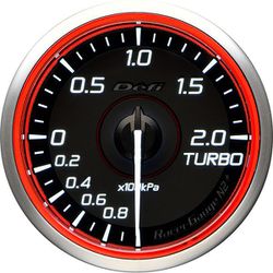 日本精機 Defi（デフィ） メーター Racer Gauge N2 Plus 60φ ターボ計 レッド DF19502