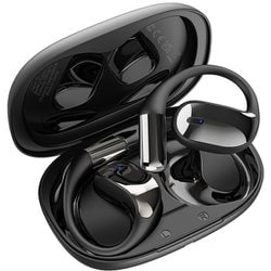 完全ワイヤレスイヤホン オープンイヤーイヤホン Bluetooth対応 ブラック SuperEQ T44