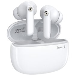 完全ワイヤレスイヤホン アクティブノイズキャンセリング/Bluetooth対応 ホワイト SuperEQ S10