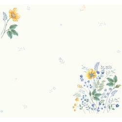 ブロックメモ 青と黄の小花 WP-090