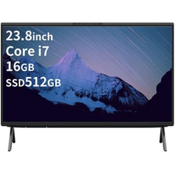デスクトップパソコン/FMV Desktop F/23.8型/Core i7-1260P/メモリ 16GB/SSD 512GB/Windows 11 Home/Microsoft 365 Basic＋Office Home ＆ Business 2024/ブラック FMVF75K1BA