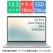 ノートパソコン/FMV Note C/13.3型/Core Ultra 5 プロセッサー 134U/メモリ 16GB/SSD 256GB/Windows 11 Home/Office Home and Business 2024/ミストグリーン FMVCZSK1MA