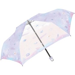 折りたたみ傘 50cm 手開き式 カラフルマリン折 パープル 525-050