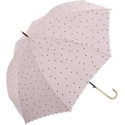 長傘 60cm ジャンプ式 ミスティレイン ピンクベージュ 715-066