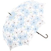 715-068 [長傘 60cm ジャンプ式 エアリーフラワー サックス]