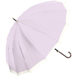 長傘 55cm ジャンプ式 16Kバイカラー ラベンダー 735-032