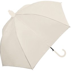 長傘 60cm ジャンプ式 ぬれないンブレラ ベージュ 815-016