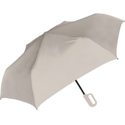 折りたたみ傘 55cm カラビナ自動開閉折 ライトグレー 825-022