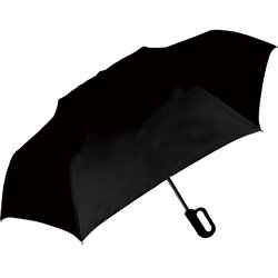 折りたたみ傘 55cm カラビナ自動開閉折 ブラック 825-022