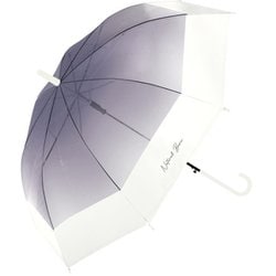 長傘 60cm ジャンプ式 グラデーションバイカラー ネイビー 113-020