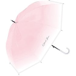 長傘 58cm ジャンプ式 パウダリービニール ピンク 115-035