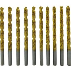 TiNコート ストレートドリル 3.2mm 10本パック 57355