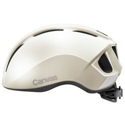 自転車ヘルメット CANVAS-SPORTS ホワイトベージュ M/L 57-59cm