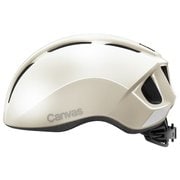 自転車ヘルメット CANVAS-SPORTS ホワイトベージュ M/L 57-59cm
