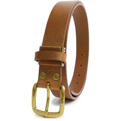 21969001 [Lee 0120597 30mm レザーナロー ベルト BRN]
