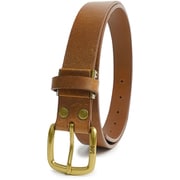 21969001 [Lee 0120597 30mm レザーナロー ベルト BRN]