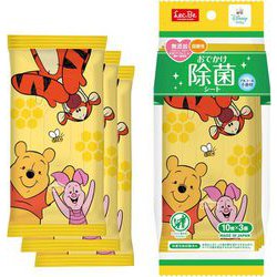 ディズニー おでかけ 除菌 シート アルコール不使用 10枚入×3個 （くまのプーさん） 弱酸性 日本製 無添加 E01381