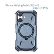 RM-7808-16BL [iPhone 16用 MagSafe対応 リング付き ケース GEAR-X PRO]