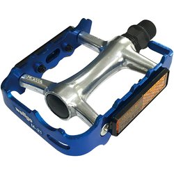 M-21 アルミ製ケージペダル ブルー 112852
