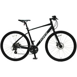 クロスバイク Moravia 100D LTD Discブレーキ スタンド付き 700×32C 500mm 24段変速 Black 9116