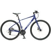 クロスバイク Moravia 100D LTD Discブレーキ スタンド付き 700×32C 500mm 24段変速 Blue 9117