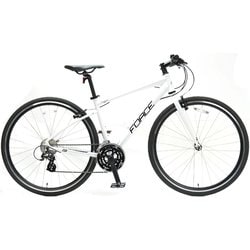 クロスバイク Moravia 100V LTD Vブレーキ スタンド付き 700×32C 500mm 24段変速 White 9111