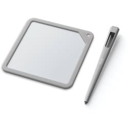書いて消せる磁性メモパッド Kaiteメモ 90×90mmサイズ グレー KM-0909A-GY