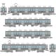 335177 Nスケール 塗装済みディスプレイモデル 鉄道コレクション 南海電気鉄道6000系（なつかしのステンレス無塗装） 4両セット [鉄道模型]