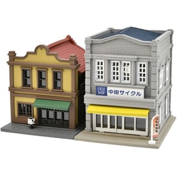 335436 Nスケール 塗装済みストラクチャー 建コレ188 珈琲店・自転車屋 [鉄道模型用品]